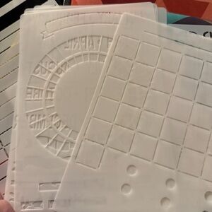 Brand New 20 Plastic Stencils Large A5 Planners Journals Notebook Back To School